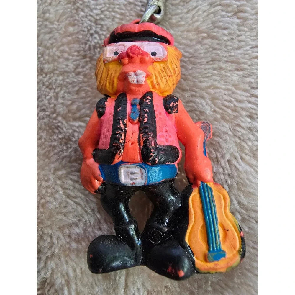 Vintage Dr. Teeth & the Electric Mayhem Jim Henson's Muppets franchise keychain.